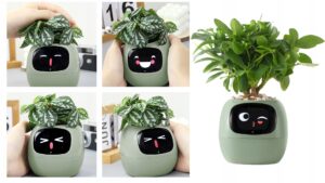 Inteligentna doniczka IVY SMART Inteligentna Doniczka IVY SMART PLANTER Oslonka Na Donice PLANTSIO ZIELONA Material Wykonania Tworzywo Sztuczne 300x169